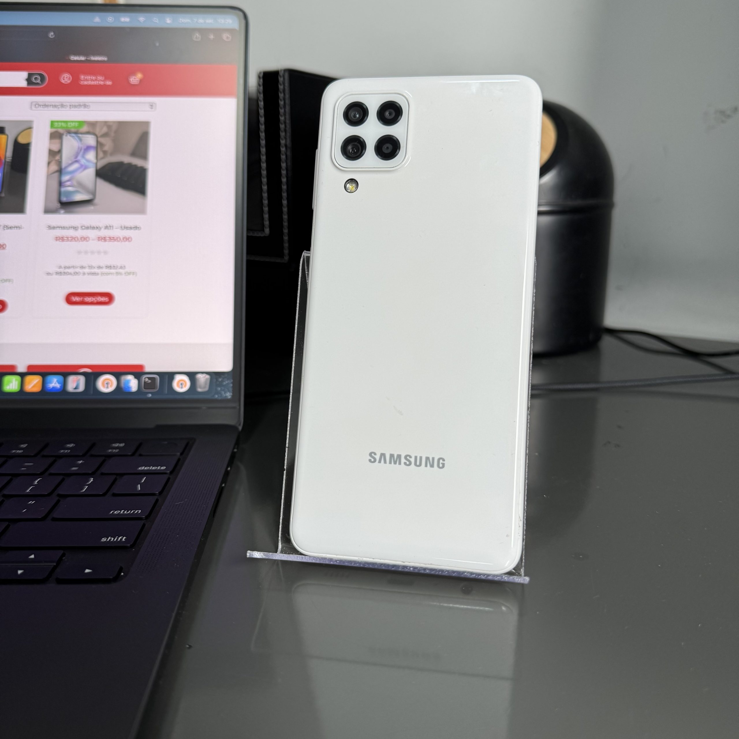 Samsung Galaxy A22 – Tela 6.4" – 4GB RAM – 128GB Armazenamento (Semi-Novo) - Image 3